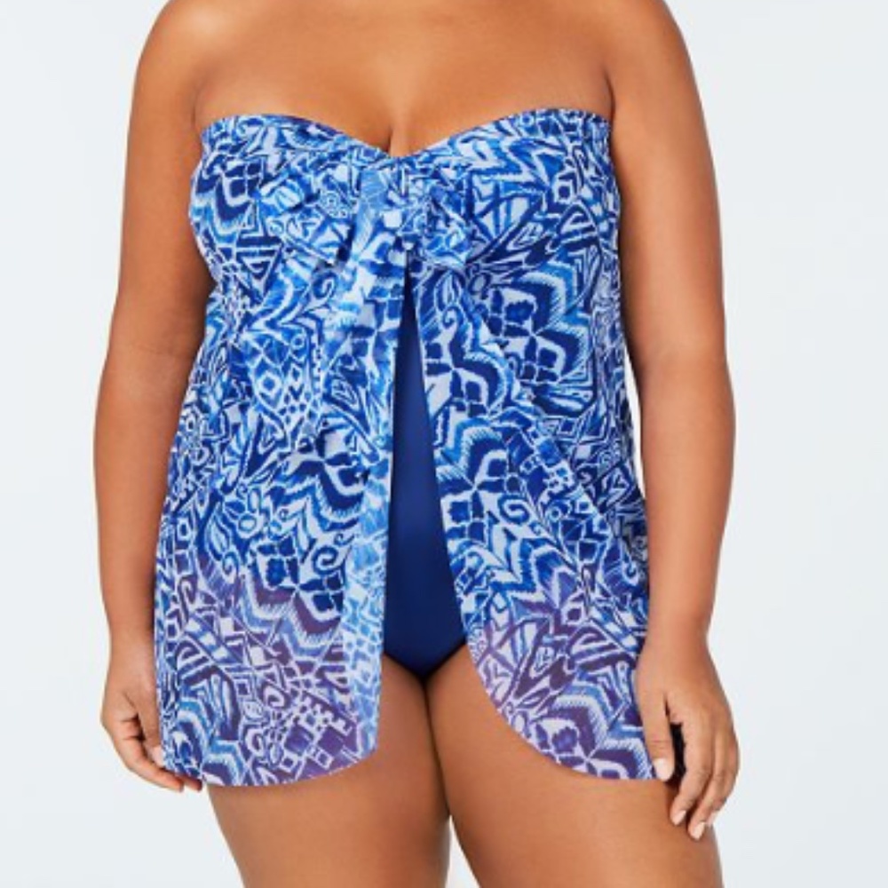 Ralph Lauren Plus Convertible Paisley One Piece